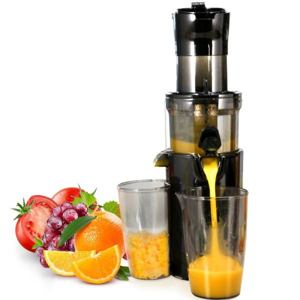 Beverage Equipment | Masticating Juicer, Cold Press Juicer Machine, 2.6″ Large Feed Chute Slow Juicer, Juice Extractor Maker with High Juice Yield, Easy to Clean with Brush, for High Nutrient Fruits Vegetables Beverage Equipment Beverage Equipment