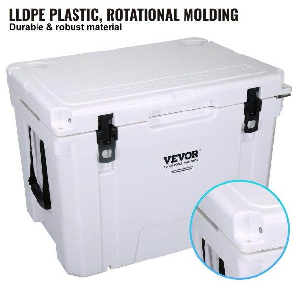 Refrigeration & Ice Equipment | Insulated Portable Cooler, 65 qt, Holds 65 Cans, Ice Retention Hard Cooler with Heavy Duty Handle, Ice Chest Lunch Box for Camping, Beach, Picnic, Travel, Outdoor, Keeps Ice for up to 6 Days Refrigeration & Ice Equipment Refrigeration & Ice Equipment