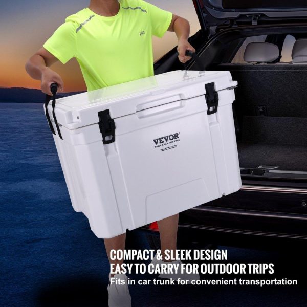 Refrigeration & Ice Equipment | Insulated Portable Cooler, 65 qt, Holds 65 Cans, Ice Retention Hard Cooler with Heavy Duty Handle, Ice Chest Lunch Box for Camping, Beach, Picnic, Travel, Outdoor, Keeps Ice for up to 6 Days Refrigeration & Ice Equipment Refrigeration & Ice Equipment