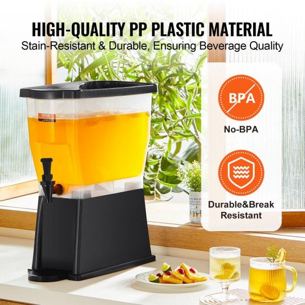 Beverage Equipment | Beverage Dispenser, 3 Gallon Drink Dispenser for Parties, Plastic Juice Dispenser with Stand Spigot Lid, Iced Tea Lemonade Juice Water Dispenser, for Restaurants, Hotels, Parties Beverage Equipment Beverage Equipment