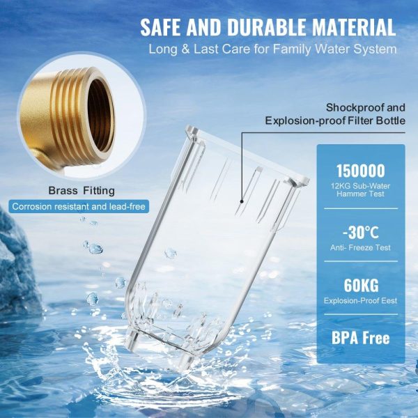 Beverage Equipment | Spin Down Filter, 40 Micron + 30 Micron Fine Filtration, Whole House Sediment Filter for Well Water, 3/4″ FNPT + 1″ MNPT, 4 T/H High Flow Rate, for Whole House Water Filtration Systems Beverage Equipment Beverage Equipment