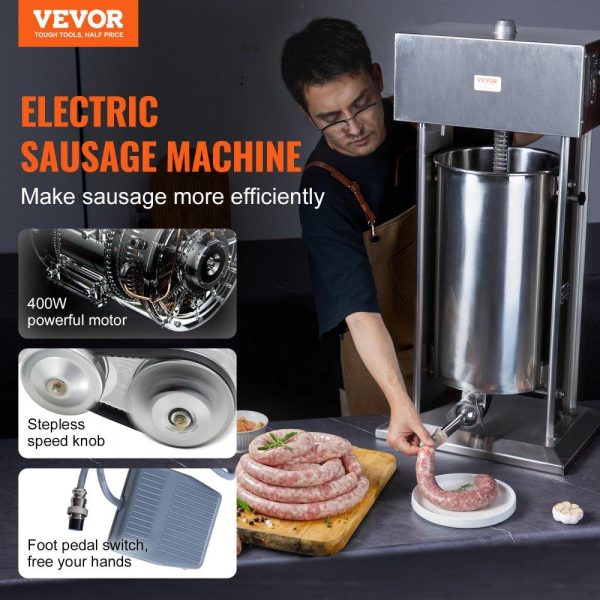 Food Preparation Equipment | Electric Sausage Stuffer 25 L Vertical Meat Stuffer 304 Stainless Steel Food Preparation Equipment Food Preparation Equipment