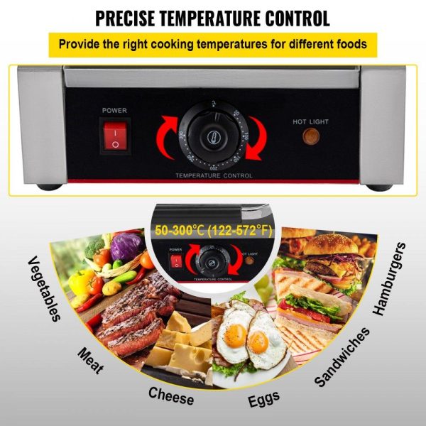 Cooking Equipment | Sandwich Bread Toaster Press Maker Electric Bread Grill 1800W Cooking Equipment Cooking Equipment